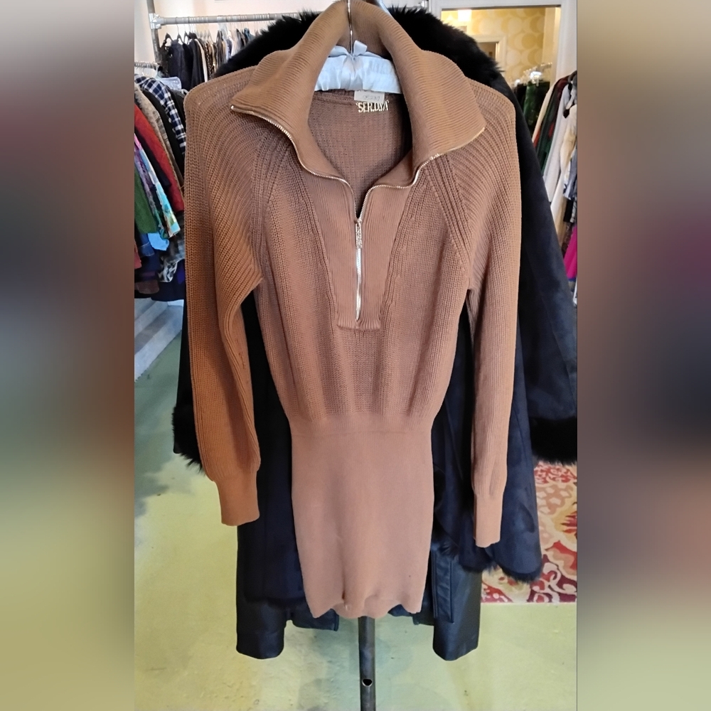 Ser.O.Ya brown knit dress XS